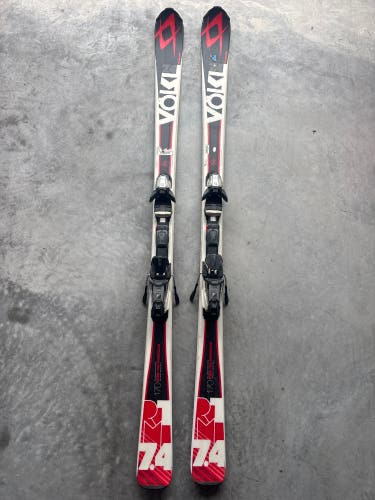 Volkl RTM 7.4 170 cm Skis With Marker Fastrak 10 Bindings (Used)