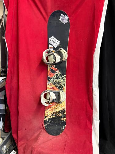 Snowboard: Burton Snowboard All Mountain With Bindings 158 cm (Used)