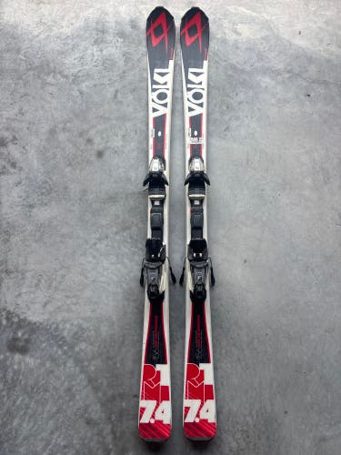 Volkl RTM 7.4 156 cm Skis With Marker Fastrak 10 Bindings (Used)