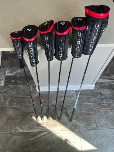 RARE TaylorMade Stealth Matching Driver Woods Hybrid Set Ventus Red A Flex Shaft