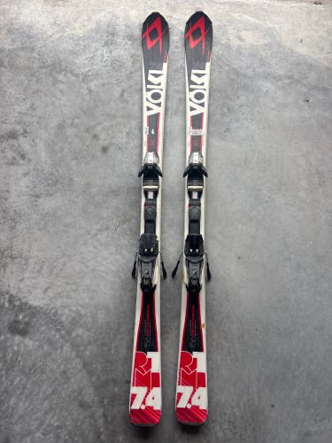 Volkl RTM 7.4 156 cm Skis With Marker Fastrak 10 Bindings (Used)