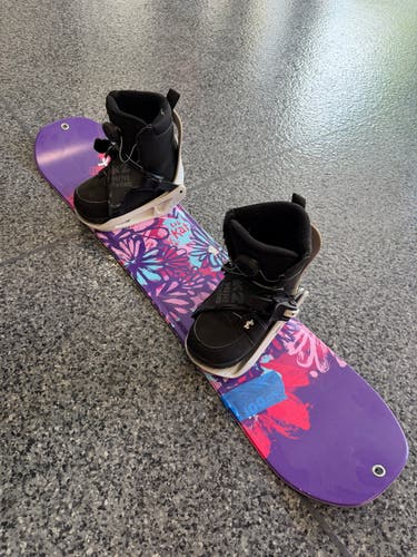 Kid's K2 Lil Kat Snowboard All Mountain With Bindings 100 cm (Used)