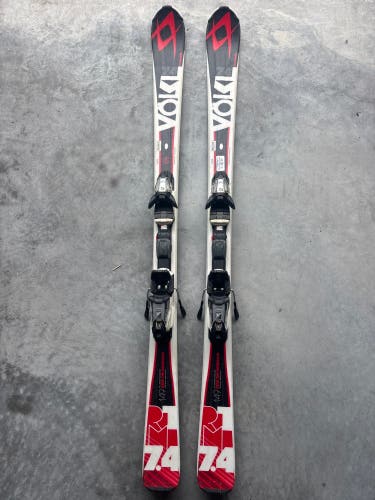 Volkl RTM 7.4 149 cm Skis With Marker Fastrak 10 Bindings (Used)