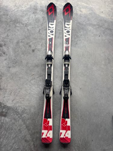 Volkl RTM 7.4 149 cm Skis With Marker Fastrak 10 Bindings (Used)