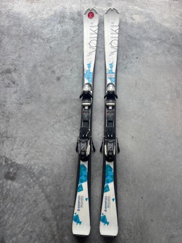 Women's Volkl Essenza 156 cm Skis With Marker Fastrak 10  Bindings (Used)