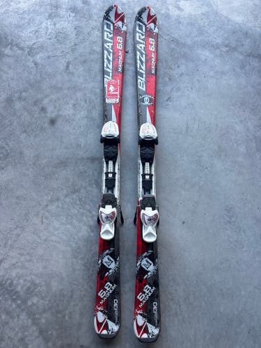 Kid's Blizzard Magnum 130 cm Skis With IQ 4.5 Bindings (Used)