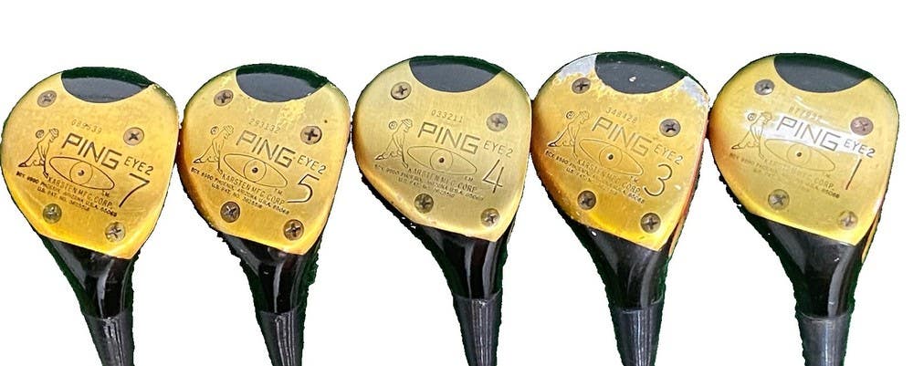 Ping Eye2 Karsten Wood Set 1w,3w,4w,5w,7w RH Men's Steel Shafts Original Grips