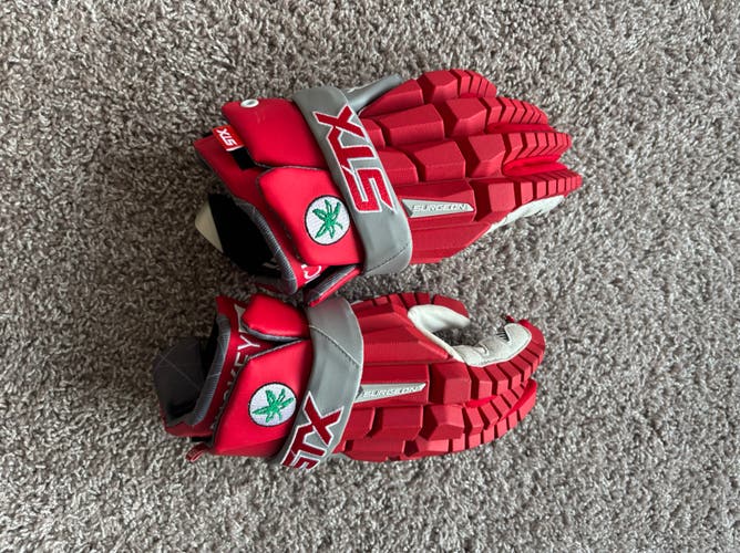 OSU STX Surgeon RZR Lacrosse Gloves (New)
