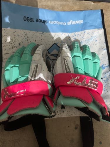 STX Surgeon RZR2 Lacrosse Gloves (Miami-vice) (Used)