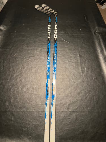 (2 Pack) Senior CCM JetSpeed FT9 Pro Left Hand Hockey Stick P28 75 Flex Pro Stock (New)