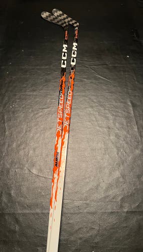 (2 Pack) Senior CCM JetSpeed FT9 Pro Left Hand Hockey Stick P28 75 Flex Pro Stock (New)
