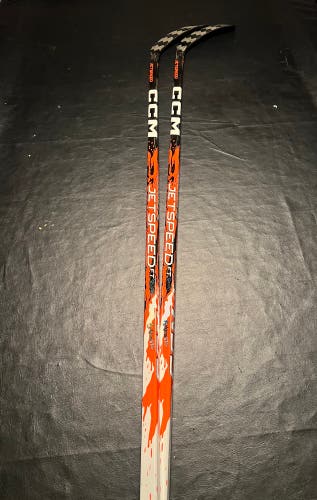 (2 Pack) Senior CCM JetSpeed FT9 Pro Left Hand Hockey Stick P28 75 Flex Pro Stock (New)
