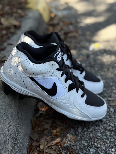 Men\'s Air Jordan Stadium 90 Low TD White Black Cleats HQ0210-100 Size 11, 12 New Jordan Stadium 90 Low TD Football Cleats White Black Men main image 2