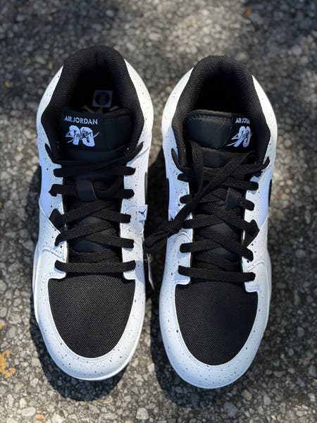 Nike Air Jordan Stadium 90 Low TD White Black Cleats men display picture 1