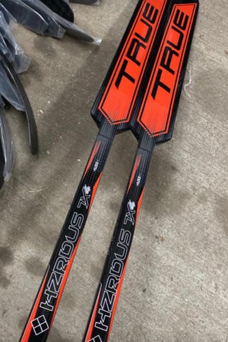 Intermediate True HZRDUS 7x4 Regular Goalie Stick (New) in orange. Last one!