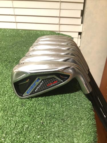 Cobra Aerojet One Length Irons Set (5-PW-GW) Stiff KBS PGI 85 Graphite (37) VGC