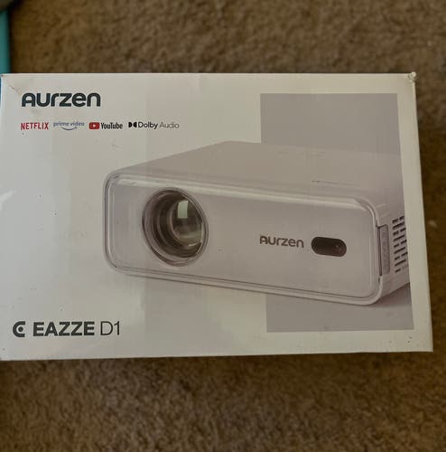 Aurzen EAZZE D1 Smart Projector - Open Box / Like New (Used Once)