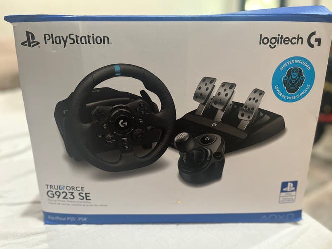 Logitech G923 SE Racing Wheel, Pedals + Shifter Bundle (PS5/PS4/PC) - Barely Used