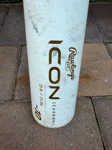 2024 Rawlings Icon Composite USSSA Certified Bat (-10) 19 oz 29" (Used)