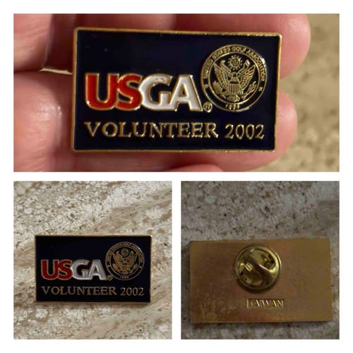 2002 USGA U.S. OPEN VOLUNTEER PIN (METAL) - NWOT!