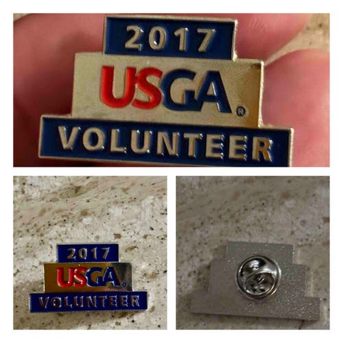 2017 USGA U.S. OPEN VOLUNTEER PIN (METAL) - NWOT!