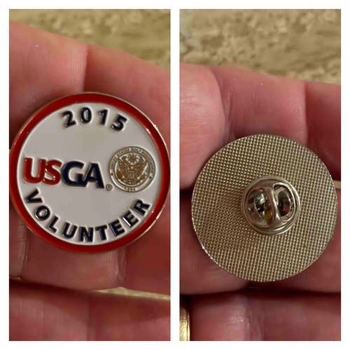 2015 USGA U.S. OPEN VOLUNTEER PIN (METAL) - NWOT!