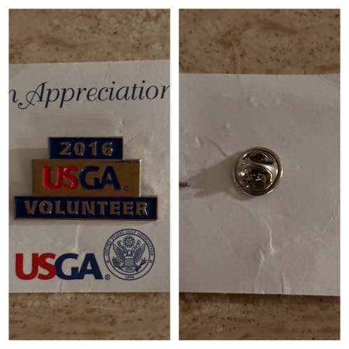 2016 USGA U.S. OPEN VOLUNTEER PIN (METAL) - NWOT!