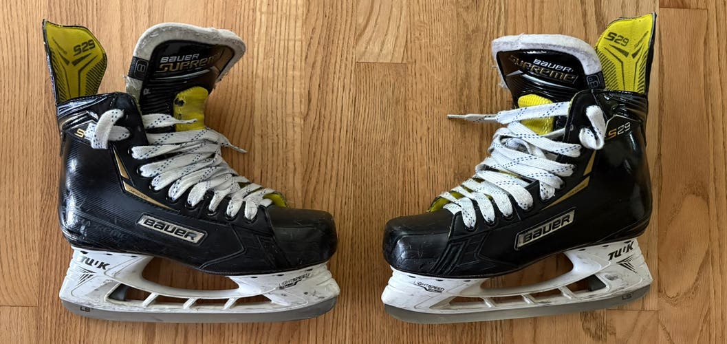 2018 Bauer Supreme S29 Hockey Skates Regular Width 8 (Used)