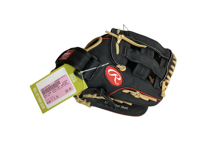 Used Rawlings HIGHLIGHT SERIES BB/SB Glove RH Throw Black 11 1/2" 11613-S000187564