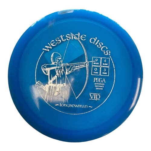 Used Westside LONGBOWMAN Disc Golf Driver Royal Blue 170g 11450-S000526309