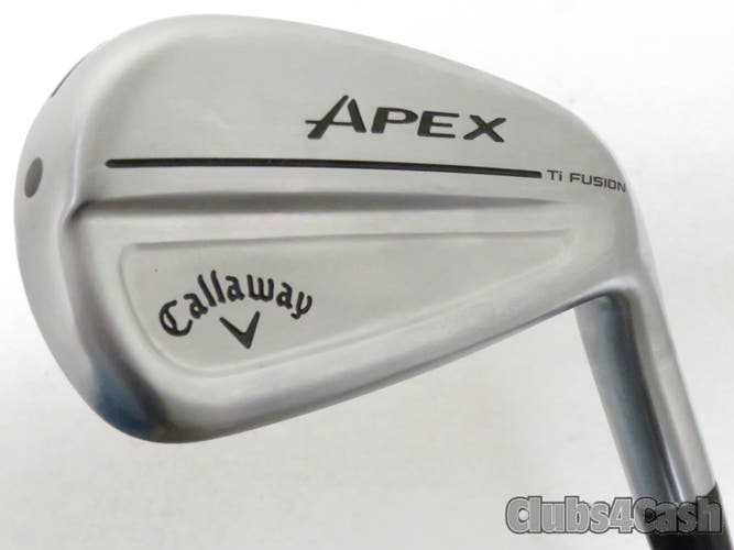 Callaway APEX Ti Fusion Chrome Single 7 iron Dynamic Gold Mid 90 R300  MINT