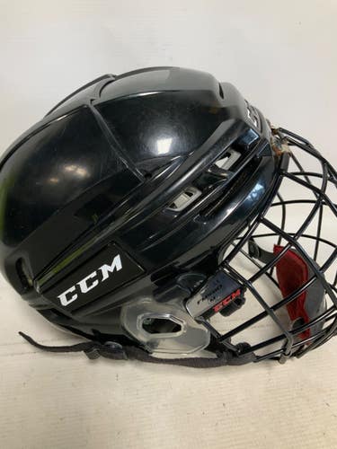 Used CCM TACKS 910 Helmet Cage Combo Black MD 11823-S000041126