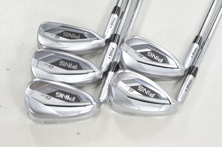 LEFT HANDED Ping G425 7-W,UW Iron Set Stiff Flex Black Dot AWT 2.0 Steel #224325