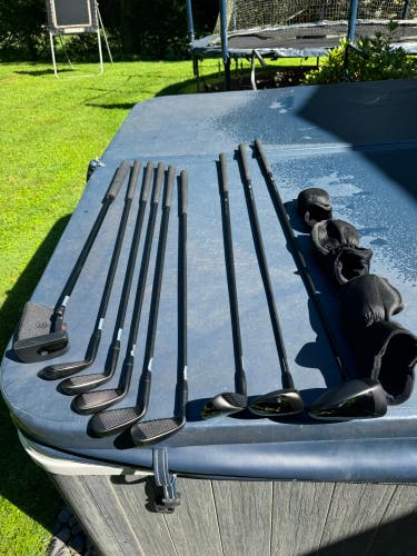 Stix Complete Golf Set RH Graphite Regular Flex Driver 3W 4H 6-PW Putter Headcovers