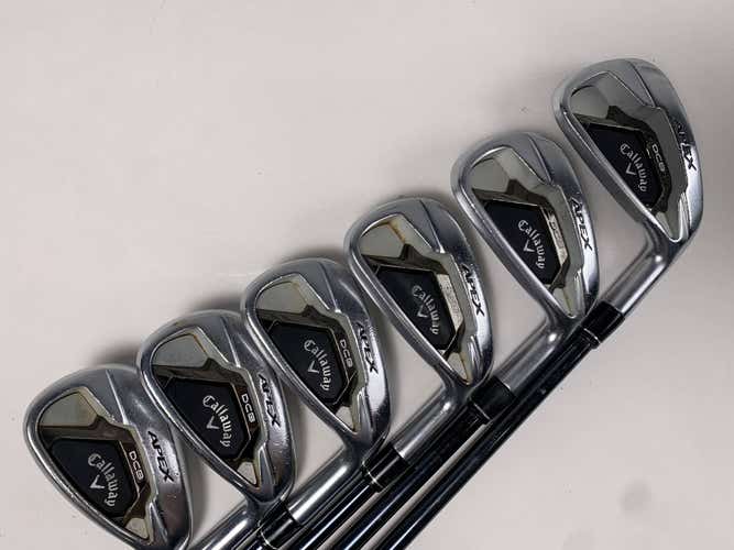 Callaway Apex DCB 21 Iron Set 5-PW UST Mamiya Recoil Dart F2 Senior RH +1/2''