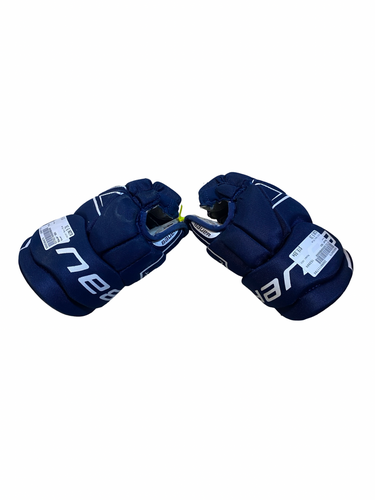 Used Bauer NSX Junior Gloves Navy Blue 9" 11706-S000384579