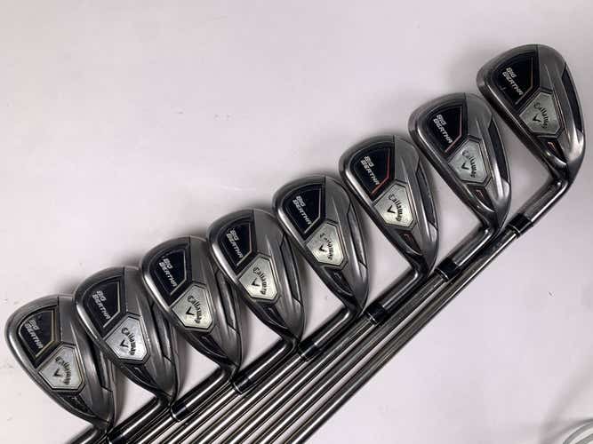 Callaway Big Bertha 2015 Iron Set 4-PW+AW UST Mamiya Recoil 460 F2 Senior RH