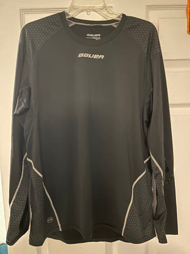 Bauer Hockey loose base layer long-sleeved shirt 37.5 Black XL (New)