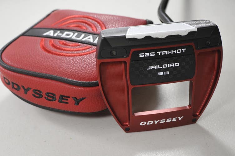 Odyssey Ai-DUAL Square 2 Square Jailbird 34" Putter RH Steel with Cover # 219226