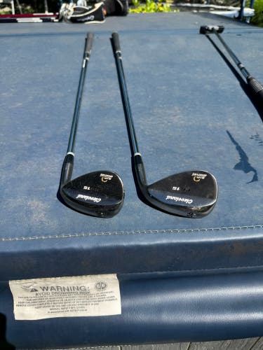 Cleveland CG15 Zip Grooves Wedge Set 56° & 60° RH Steel Black Pearl Golf Clubs
