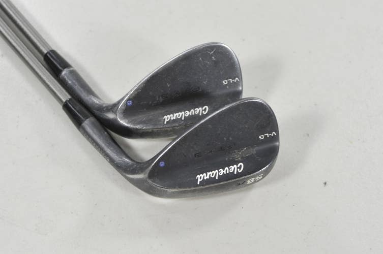 Cleveland RTX-3 Black Satin 54*, 58* Wedge Set SteelFiber 95g Stiff Flex #224318