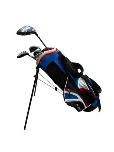 Used Top Flite JR GOLF SET Jr Package Set RH Royal Blue 6 Piece 11835-S000210796