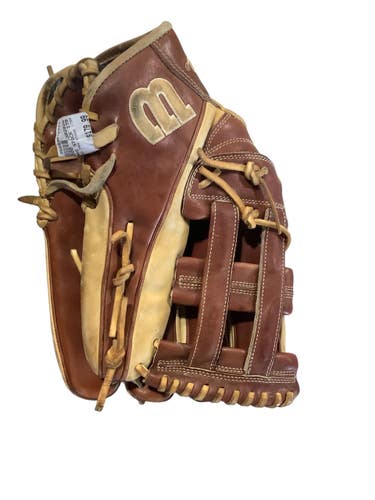 Used Wilson A2000 PRO STOCK 1799 BB/SB Glove RH Throw Brown 12 3/4" 10743-S000486162