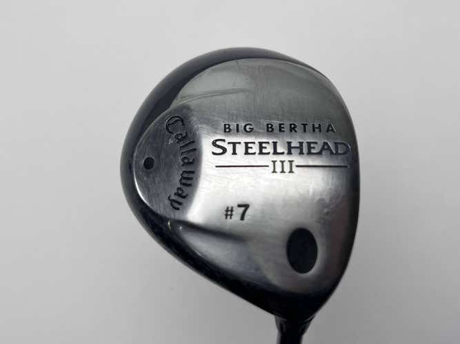Callaway Steelhead III 7 Fairway Wood 21* System III Senior Graphite Mens RH