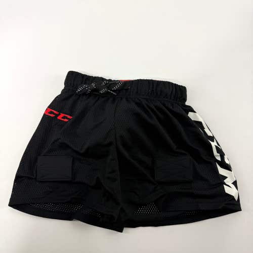 New Black CCM Loose Fit Mesh Jock with Velcro Tabs | Youth S | #191520509880