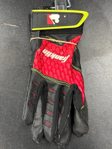 Used Franklin BB/SB Batting Gloves Black SM 11849-S000042765