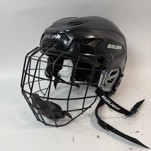 Bauer Hyperlite 2 Hockey Helmet, Black, M/L (7 1/8-7 7/8")