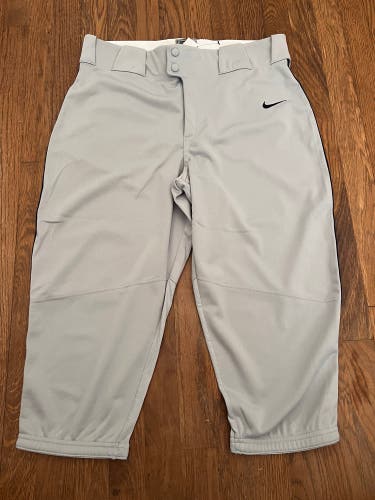 Gray w Navy stripe Men's Large Adult Nike Game Pants (New)