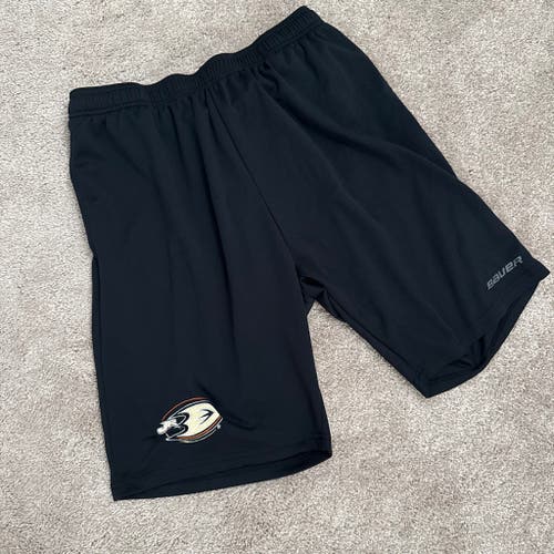 Black Large Ducks Bauer Shorts (Used)