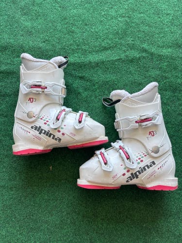 Kid's Alpina AJ3 Ski Boots (Used) | Mondo 23.5 (277mm)